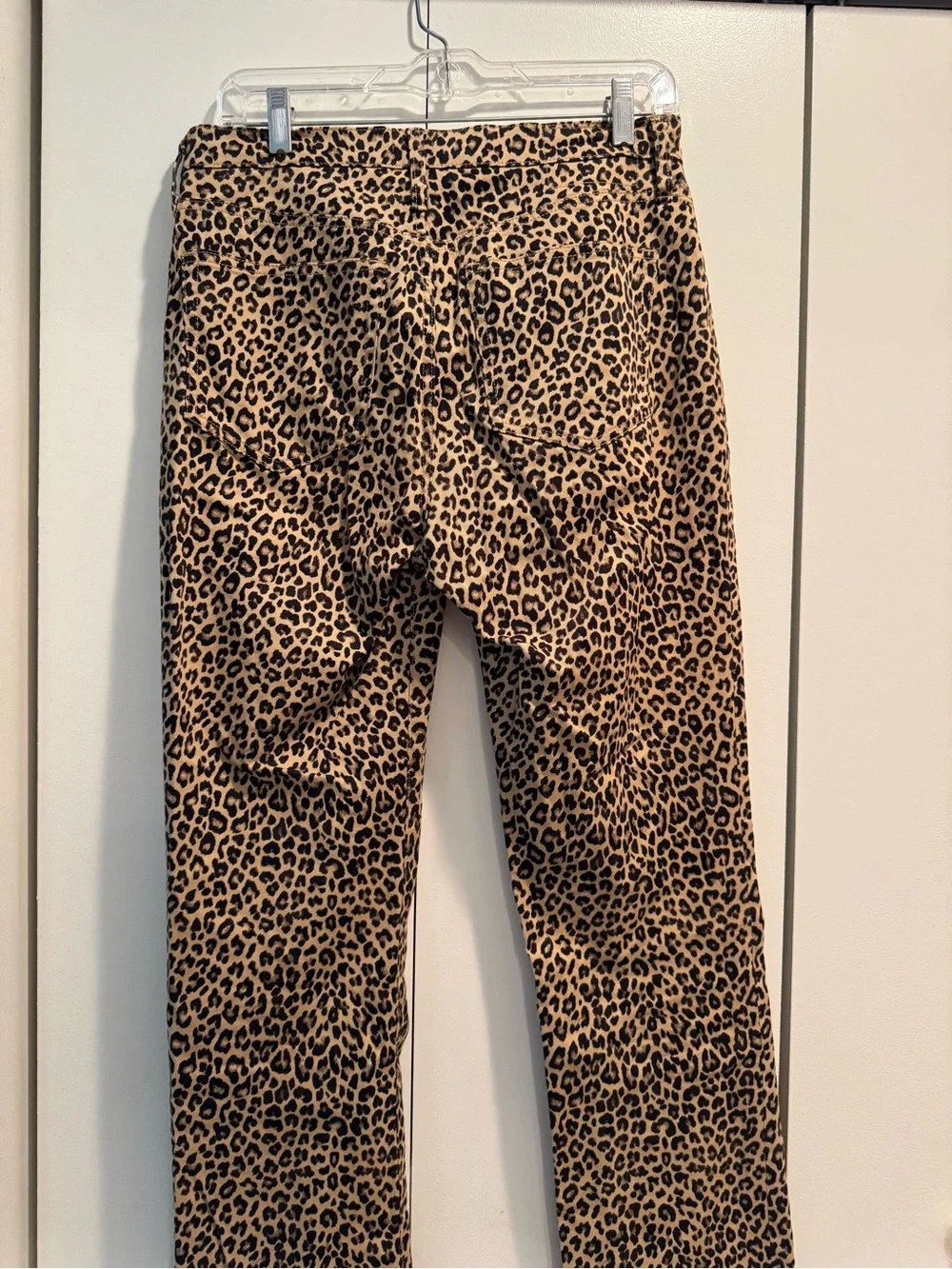 J. Crew Leopard Print Pants in Tan and Black